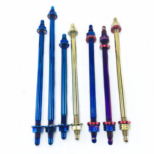 不锈钢烧钛前轮中轴小牛劲战三代目四代目战速鬼火小龟小猴子三阳