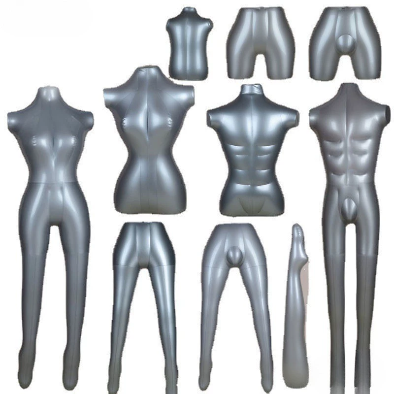 Готовые к использованию надувные манекены из ПВХ, полноразмерные, мужские и женские, для демонстрации одежды, имитация человеческого тела.