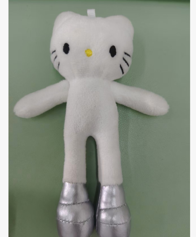 新しいぬいぐるみ長い脚の裸の赤ちゃん猫ぬいぐるみペンダント DIY 衣類白皮黒皮在庫卸売|undefined