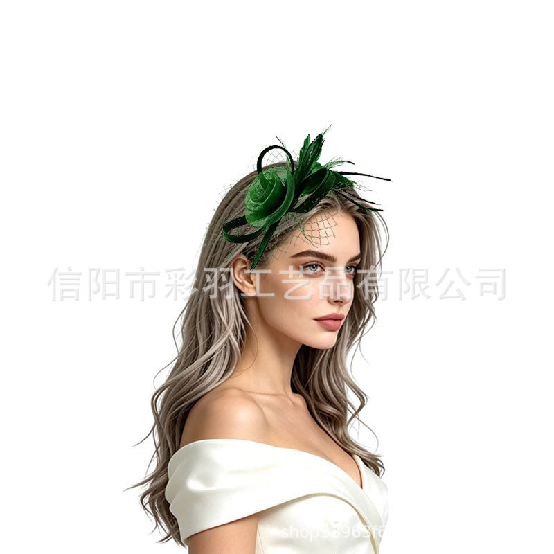 Amazon's trendy new headpiece, a popular cross-border hair accessory, perfect for horse racing festivals, dances, and parties, adding a touch of elegance to your look
