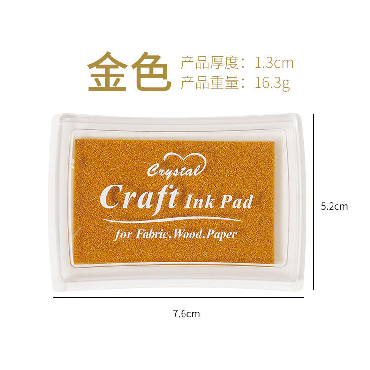 Gran cuadrado monocromo cóncava cintura 15 color inkpad sello al por mayor suministros de dibujos animados DIY pequeños accesorios 15 impresión en color aceite