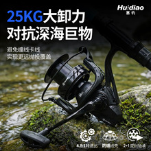 惠钓纺车轮大物远投轮泛用渔轮淡海锚鱼轮金属无间隙锚杆海钓轮