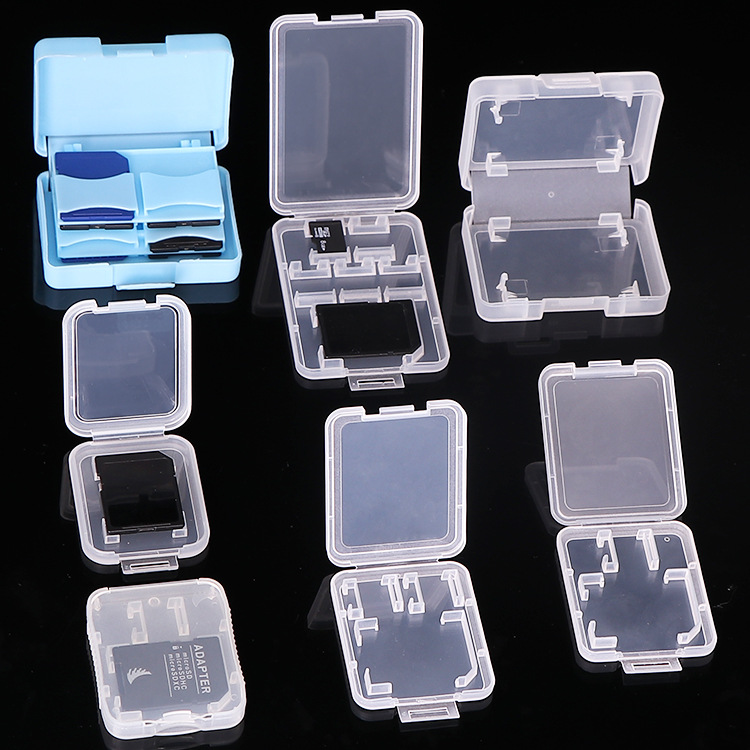 5片装内存卡盒 SD单反相机记忆储存卡盒 塑料手机TF卡小白盒 PP盒