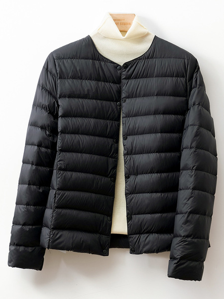Velvet demi-season keep warm down jacket