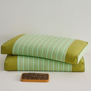 Gg-Cotton Buckwheat Shell Square Pillow Protects Cervical Spine and Helps Sleep for Adult Students to Support Hard Herbal Plant Pillow