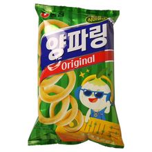 韩国进口休闲膨化零食农心原味洋葱圈80g美味小吃