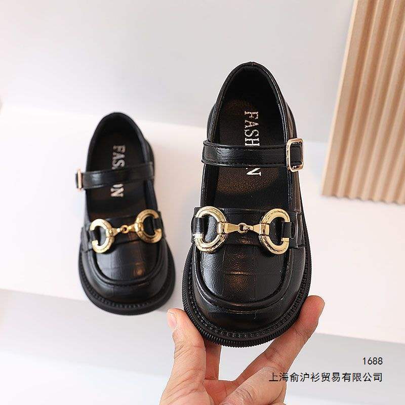 Dance Shoes for Women 2026 Spring New Thick-Soled British Style Leather Shoes Jk Metal Slip-On Soft-Soled Loafers