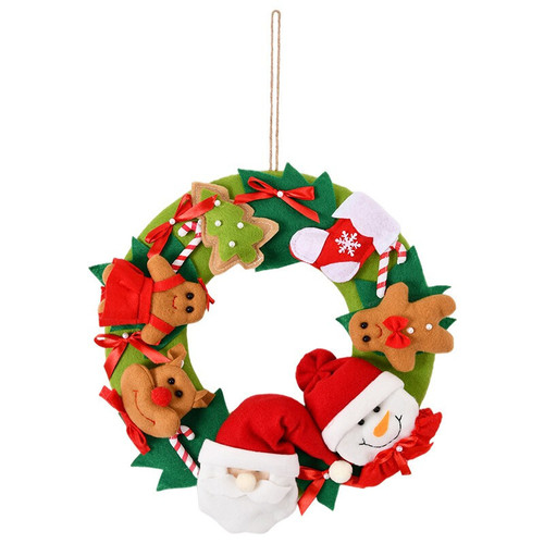 Christmas wreath decorations pendants decoration supplies door hanging home background wall Christmas Eve shop pendant