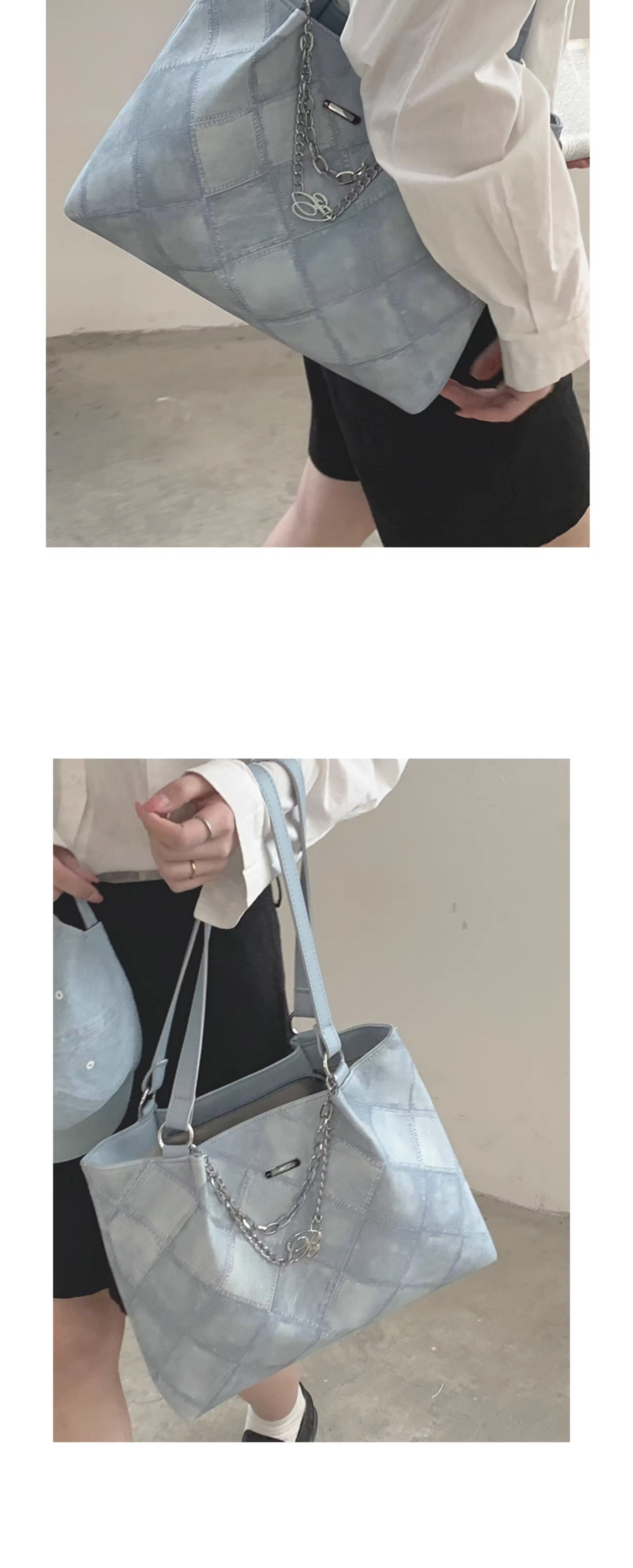 Diamond-shaped commuter bag for women 2023, a trendy and retro diamond-shaped tote bag, a large-capacity single-shoulder bag for students' classes undefined