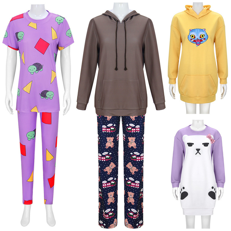 恶魔女团米拉cos服万圣节嘉年华派对电影cospaly猎人紫色睡衣套装|undefined