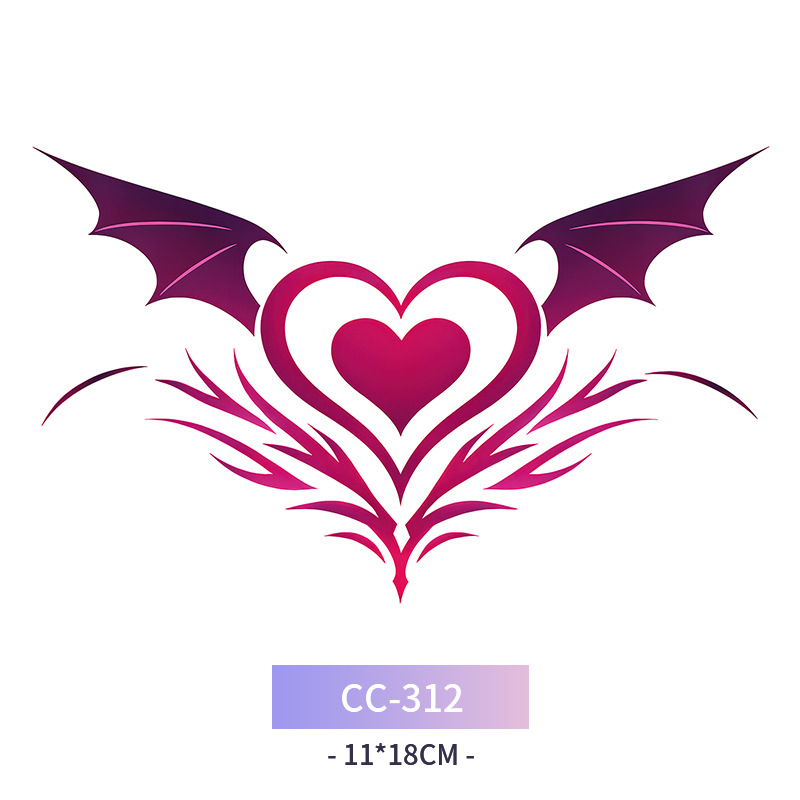 Transfronterizo en stock al por mayor de halloween colorido mariposa tatuaje pegatinas simulación sangrienta cicatriz pegatinas divertidas pegatinas impermeables