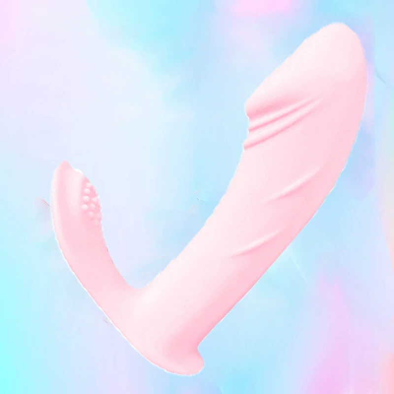佰色猫 Wearable dildo pink wireless APP applet charging remote outdoor remote control vibrator wholesale