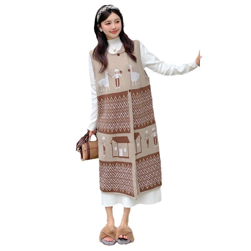 Fashionable Japanese retro knitted sweater