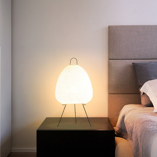 Isamu Noguchi table lamp wabi-sabi style designer floor-standing table lamp bedside lamp Japanese style Internet celebrity rice paper table lantern