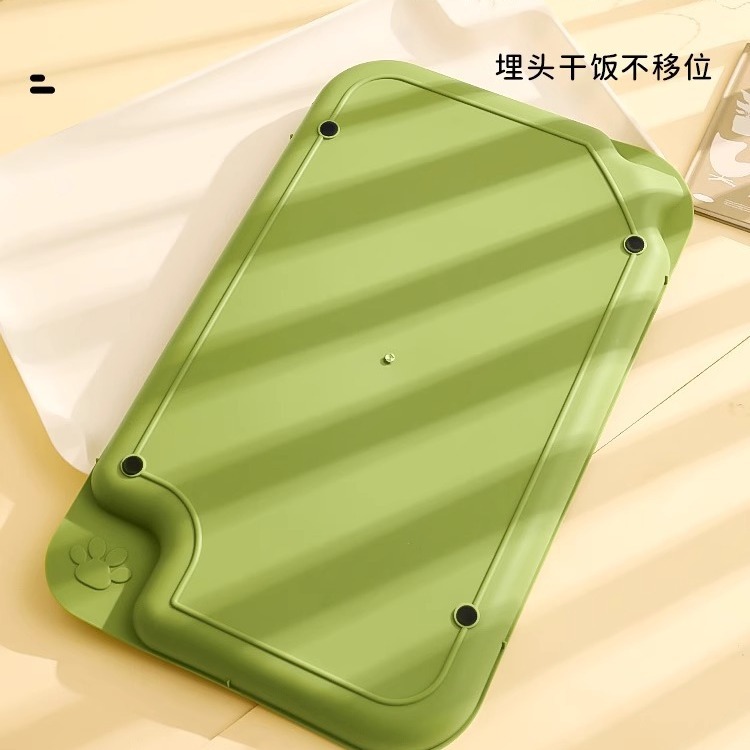 Mantel mantel impermeable antideslizante gato tazón Mat gato tazón estera grande vajilla Mat gato tazón plato gato Mat suministros