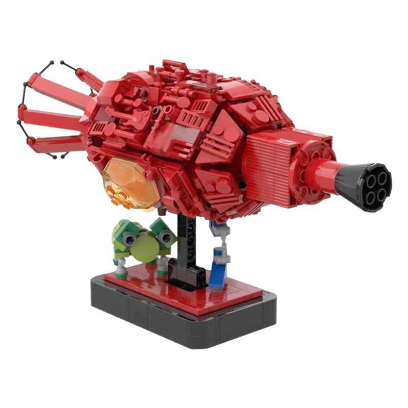 Строительные блоки MOC, совместимые с LEGO 43503, звезда красного карлика и космический корабль звездного червя, сборка мелких частиц, Космический Креатив