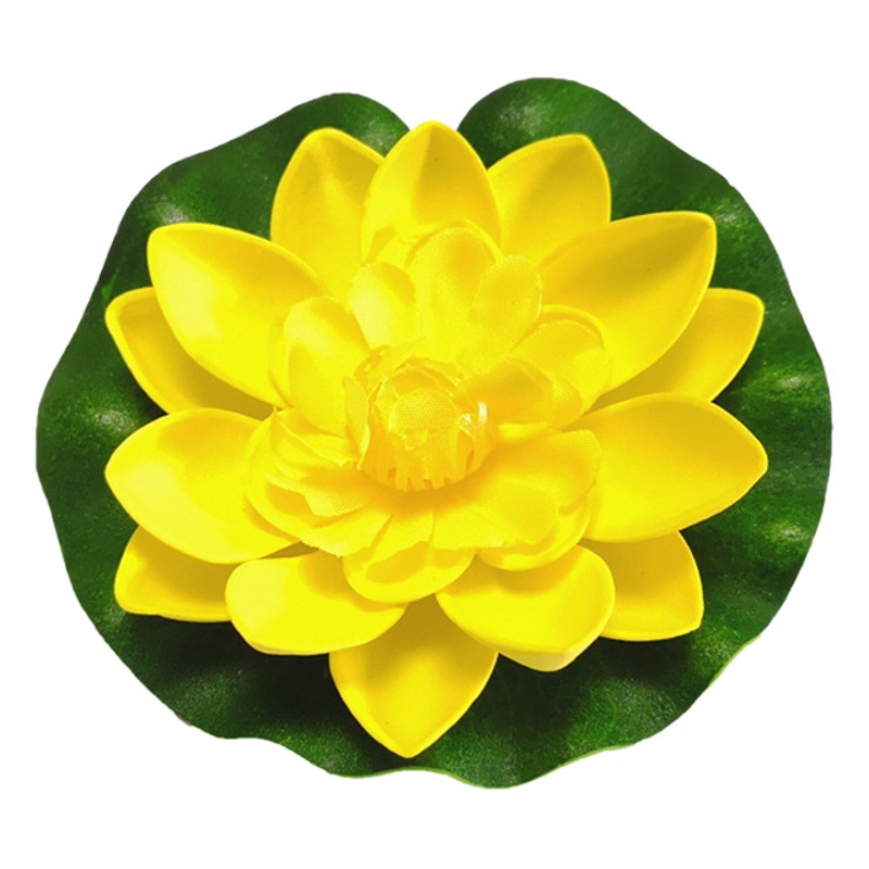 10cm piscina decoración loto simulación lirio de agua