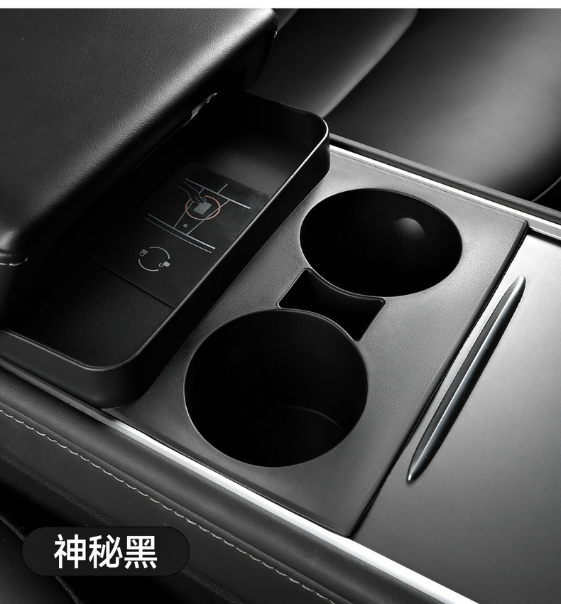 Tesla modelY/3 central control cup stopper special cup cover silicone pad cup holder car storage box