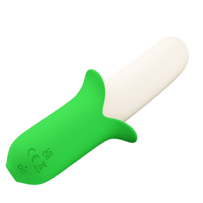 Pleasure Patti 7 Frequency Top Vibration Banana Knight Silicone Massager USB Rechargeable BI-014976_voghion.com