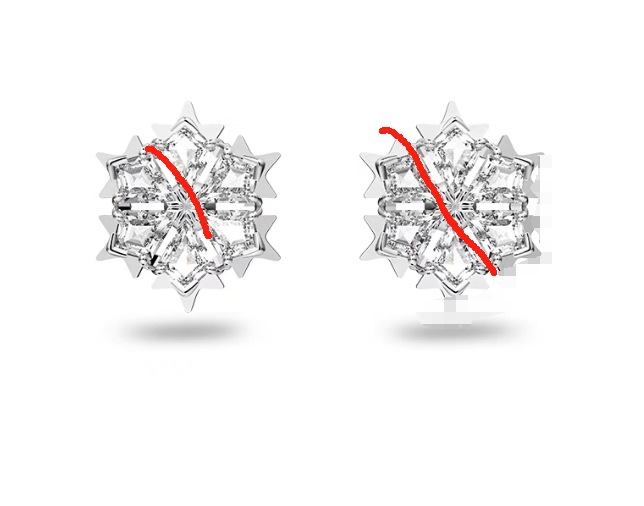 pendientes de copo de nieve