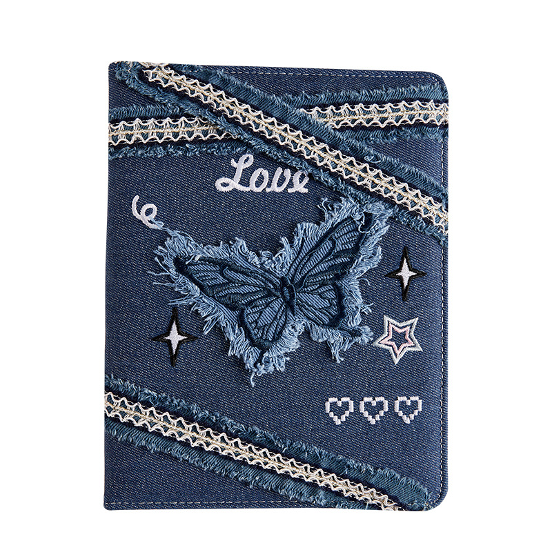 Inswind Cowboy Butterfly Card Book Girls High Face Value A5 álbum de fotos de páginas volantes de cuatro cuartos de tarjeta