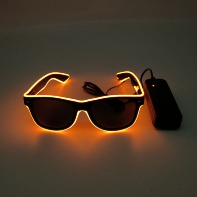 Fábrica directa fiesta gafas luminosas bar espectáculo gafas luminosas props cool led rescate fluorescente