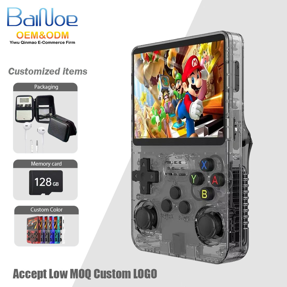Cross-Border R36Shd Open Source Handheld Game Console Portable Retro Game Console Nostalgic Old-Fashioned R36S Handheld Game Console