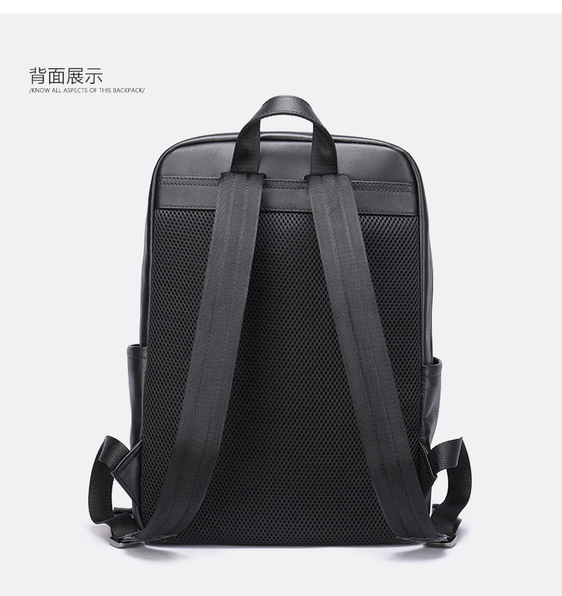 Ba lô nam da bò thật công sở đựng laptop 15,6 inch, ba lô du lịch ngoài trời — 816 màu đen, 9157 màu đen, 9197 màu đen, 8226 màu đen chi tiết 47