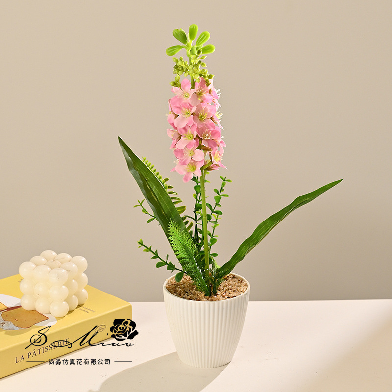 Flores falsas hintiazos pequeños bonsai creativos flores de simulación decoración del estudio en el hogar decoración verde artificial simulación de maceta image 7