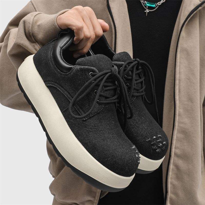 Chaussures Derby Paris ShoeVault pour homme, nouvelles chaussures élégantes en cuir Q, semelles épaisses, gros orteils, version coréenne, polyvalentes_voghion.com