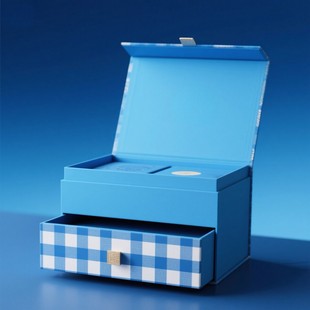 Hardcover Gift Box Double-Layer Drawer Box Production Lipstick Gift Box Multi-Layer Pull-Out Box Jewelry Box Jewelry Box