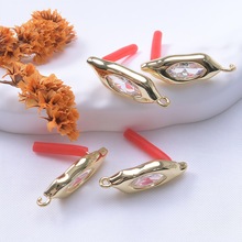 ��ɫ18k����S925���yᘮ��ζ��΢��ʯ���diy���Ʒ������