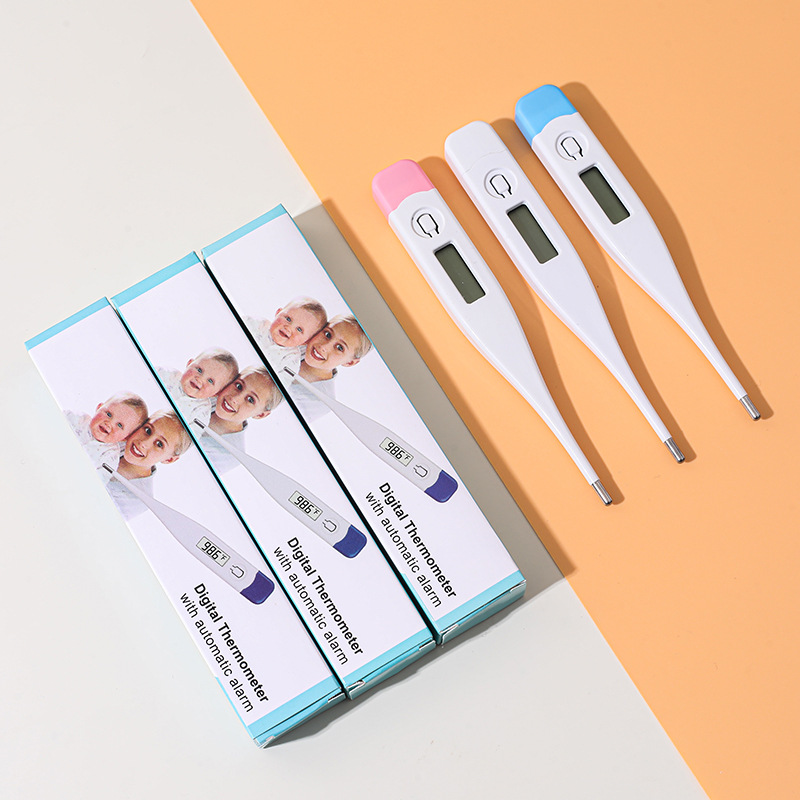 Bebé termómetro digital duro cabeza humana axila adulto termómetro Fahrenheit grados Celsius termómetro electrónico