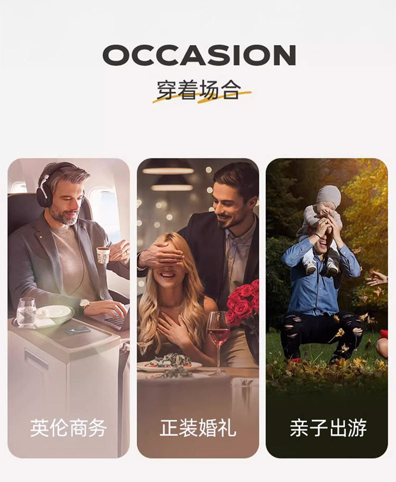 Giày da nam công sở da bò lớp đầu, đế dày mũi tròn buộc dây, giày lười nam thoáng khí chống trượt — Giày cao gót màu nâu, Màu nâu, Màu đen, Màu đen giày cao gót chi tiết 5