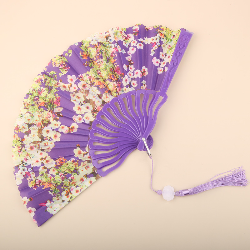 Abanico Plegable de Encaje de Plástico, Estampado, para Danza image 96
