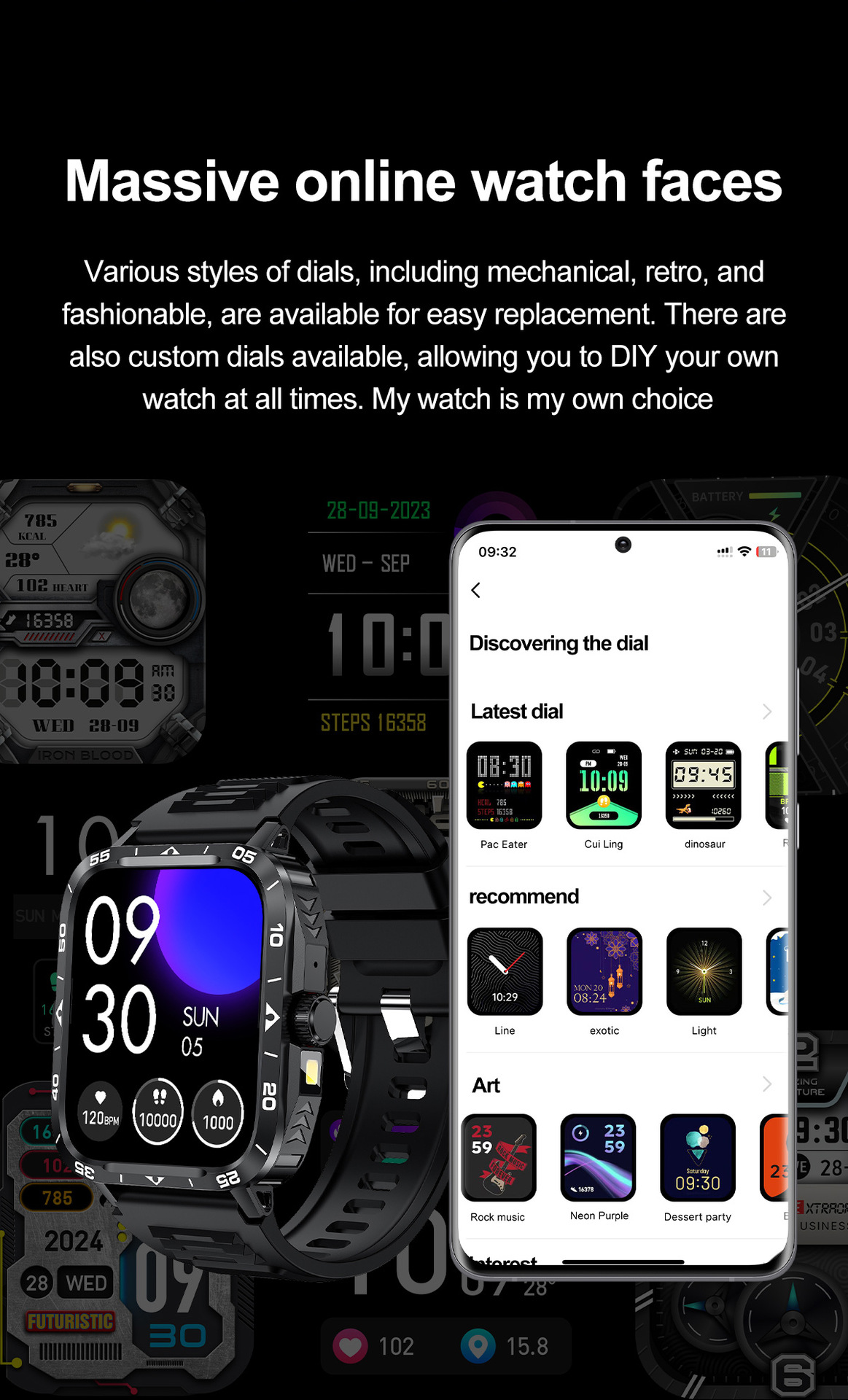 Smartwatch outdoor con chiamata bluetooth e cardiofrequenzimetro_voghion.com