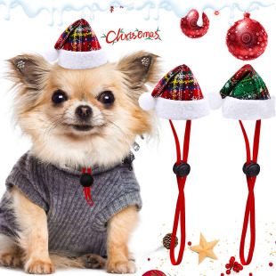 Spot Pet Birthday Hat Crown Lace Pearl Red Series Sequin Decorative Hat Adjustable Cat and Dog Headwear