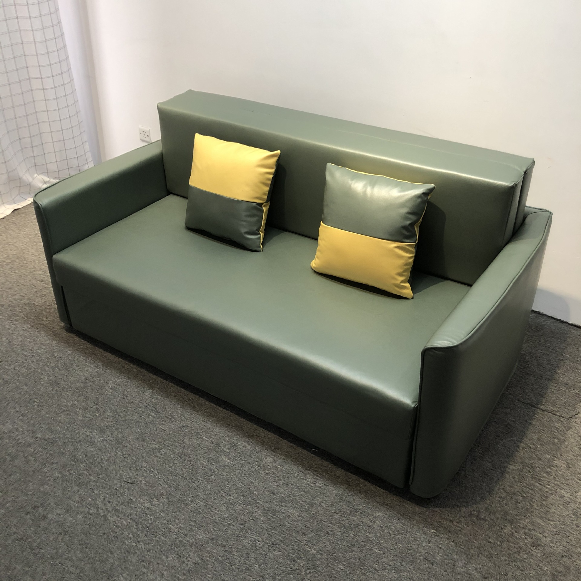 Tecnología de tela de arena sin lavado, sofá cama de almacenamiento multifuncional simple y moderno para casa pequeña, plegable para peinar