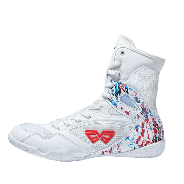 37-46 New Men's and Women's High-Top Boxing Shoes, Special Shoes for Fighting and Sanda, Indoor Fitness Competition Training Wrestling Shoes