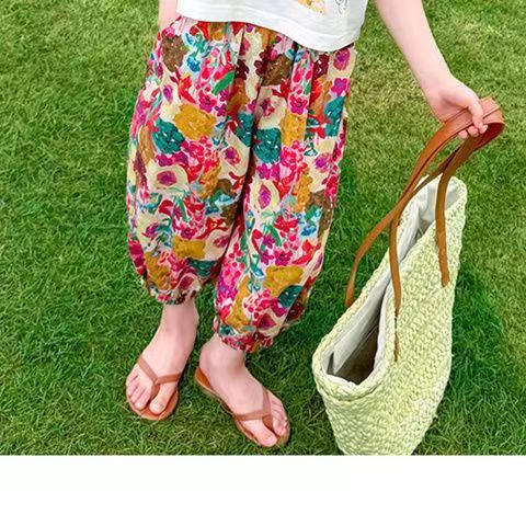 소녀의 꽃 바지 (원피스)