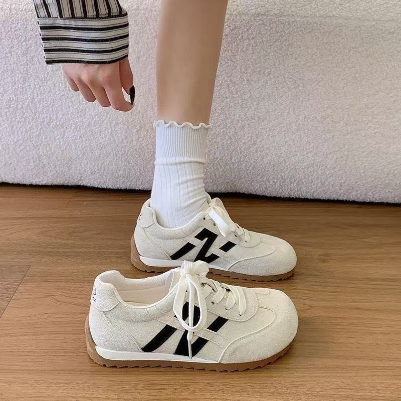 Zapatos de entrenamiento azul de mujer 2026 nuevo estilo de primavera zapatos de skate casuales con suela suave zapatos de mujer zapatos blancos