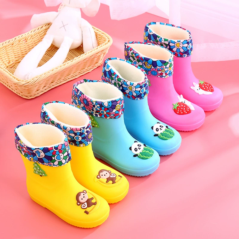 Детские милые резиновые сапоги, водонепроницаемые Нескользящие От 2 до 6 лет детские резиновые сапоги, детская резиновая обувь, детская Водная обувь, галоши с героями мультфильмов