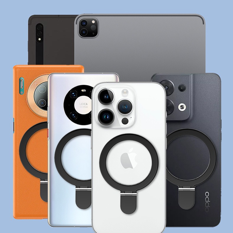 Nuevo soporte de succión magnética inalámbrico portátil perezoso soporte de escritorio Soporte de teléfono móvil magnético