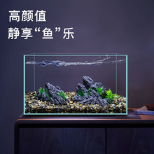 超白鱼缸玻璃小型客厅桌面全套海绵宝宝造景免换水斗鱼金鱼生批发