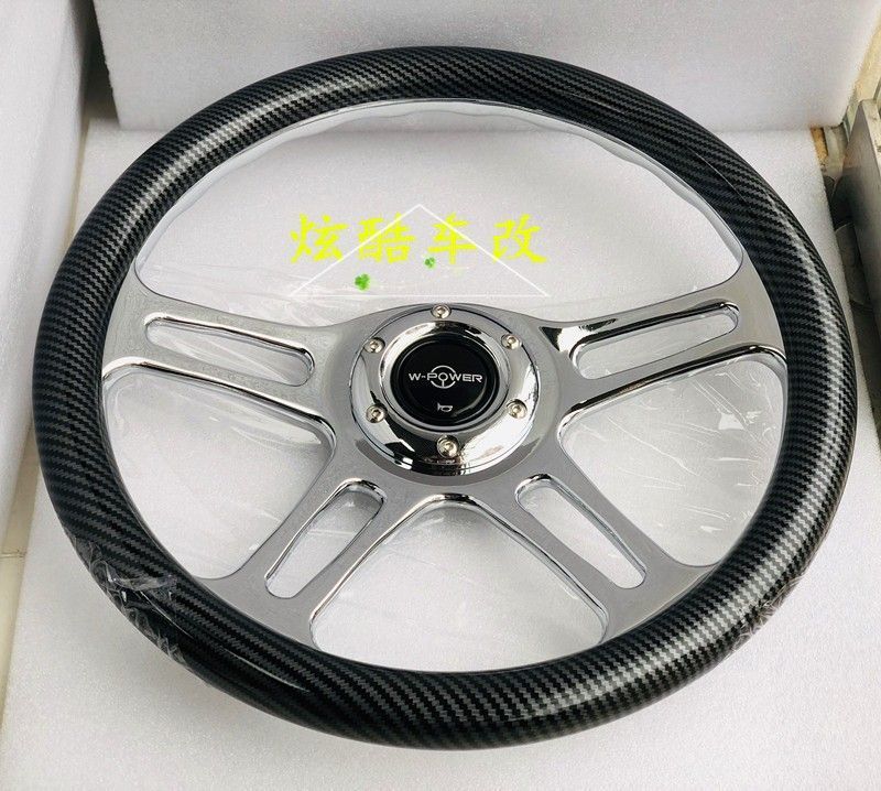 Car modification mahogany Big Dipper Longdi retro racing car Jetta Poussin brigade Santana 14 inch 15 inch steering wheel