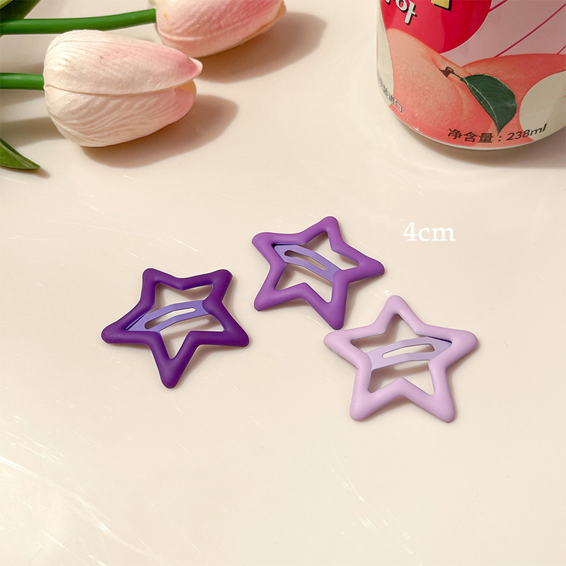 Dopamina de color estrellas amor clip de cabello de la niñez clip de fránta clip de cabello BB clip de cabello adorable joyas de cabello