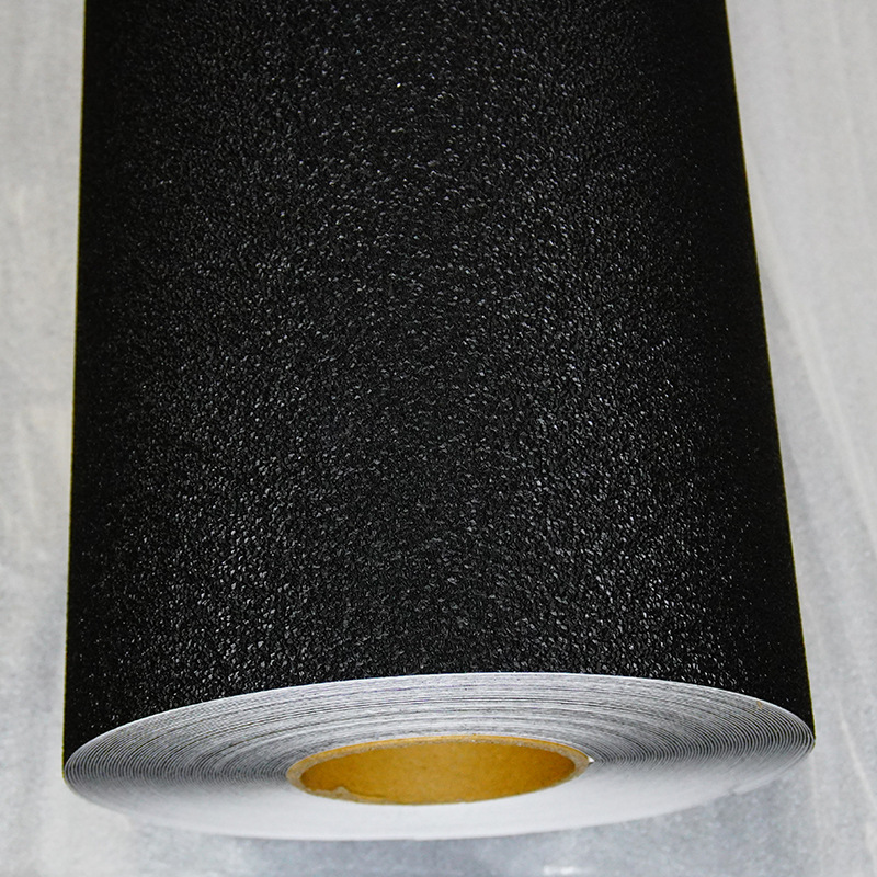 Película de suelo de goma gruesa convexa transparente / negro PVC transparente pegatino de baño paso a paso pegatino de rampa