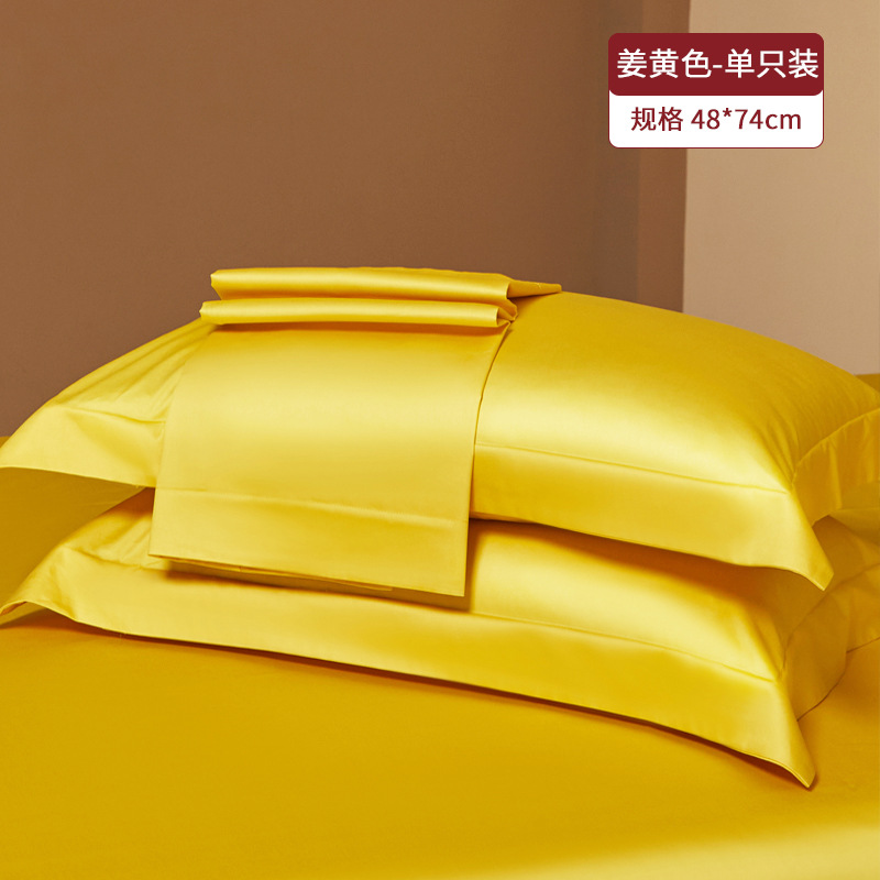 Un par de fundas de almohada de algodón de fibra larga 100 juego de almohadas de color sólido para el hogar 2025 nuevo algodón de algodón de alta calidad simple 2