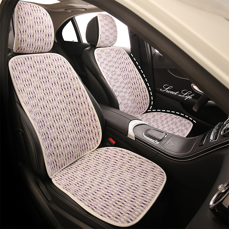 简约编织四季通用汽车坐垫适用于福特锐际蒙迪欧福克斯福睿斯翼虎