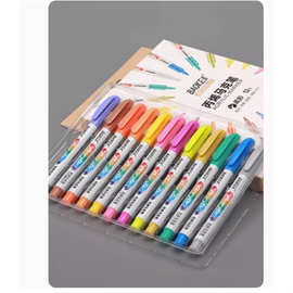 宝克丙烯马克笔MP2938A手绘涂鸦笔12色可选速干防水马可笔学生儿